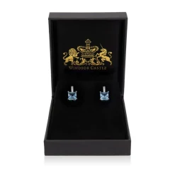 Crystal Square Drop Earrings