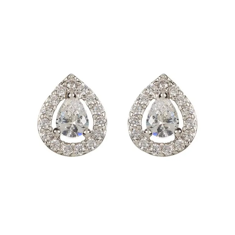 Silver Teardrop Earrings